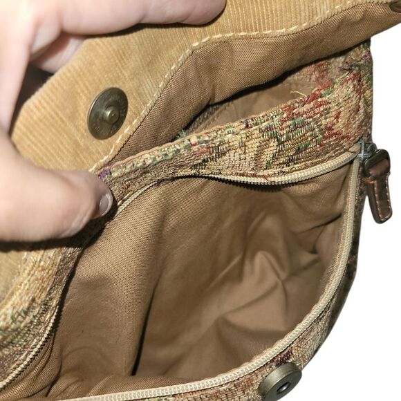 Fossil Brown and Tan Messenger Bag with Adjustable Strap - Picture 12 of 15